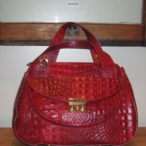 Italian Designer Bag Croc Embossed Ripani